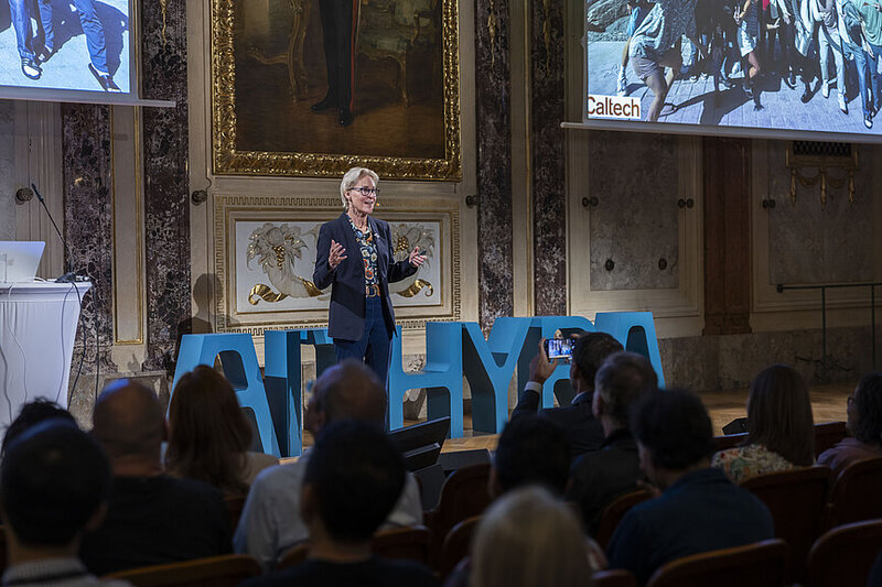 Keynote Speaker Nobel Laureate Frances Arnold (C) Bubu Dujmic/AITHYRA